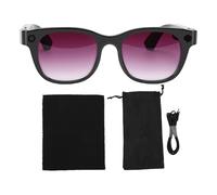 AMONIDA Occhiali Intelligenti AI, Occhiali Bluetooth con Microfono per Orecchio Aperto e Fotocamera HD da 8 MP, per Uomini e Donne con Traduzione AI, Verbali di Riunioni e Chiamate