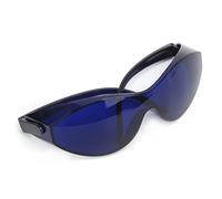 AMONIDA Occhiali per la Ricerca di Palline da con Lenti Blu Professionali Migliore visibilità Sul Campo, Ideali per i Golfisti, Montatura Sportiva Opaca, Forniti con Custodia con Cerniera