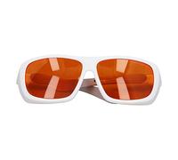 AMONIDA Occhiali Protettivi per la Sicurezza degli Occhi Nei Lavori con Fibra Ottica, Lunghezza D'onda 190-500 Nm, Materiale PC Durevole, 1 Paio (WHITE)