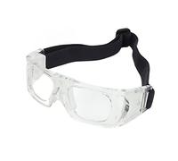 AMONIDA Occhiali Sportivi, Occhiali Protettivi da Basket, Resistenti Agli Urti per Bambini, Design del Telaio Curvo, Materiale PC, Adatti per la Corsa e il Ciclismo (WHITE)