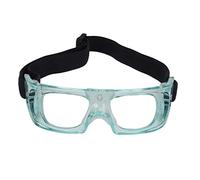 AMONIDA Occhiali Sportivi, Occhiali Protettivi da Basket, Resistenti Agli Urti per Bambini, Design del Telaio Curvo, Materiale PC, Adatti per la Corsa e il Ciclismo (BLUE)