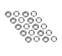 AMONIDA Occhielli Occhielli da Cucito in Acciaio Inossidabile con Rondelle 300 Set per Progetti di Moda e Fai da Te 8 Mm (GRAY)