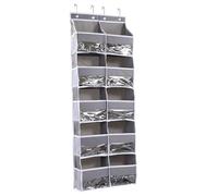 AMONIDA Organizer da Porta a 5 Ripiani, Organizer da Appendere per Armadio con 10 Tasche, Dietro la Porta per Riporre Scarpe di Peluche, Ideale per Camera da Letto, Dormitorio e Asilo Nido