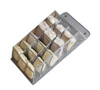 AMONIDA Organizer per Biancheria Intima da Appendere per Armadio di Grande capacità, Borsa Versatile per Riporre le Mutande, Accesso Ordinato Al Guardaroba per gli Appartamenti (15 tasche Grigio)