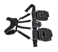 AMONIDA Organizer per Cintura Porta Attrezzi con 12 Tasche, Poliestere 1680D Resistente per Elettricisti e Corniciai, Comfort per Tutto il Giorno