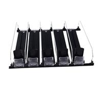 AMONIDA Organizer per Lattine di Soda Caricato a Molla, Ideale per Frigoriferi e Refrigeratori per garage. Facile Installazione (BLACK)