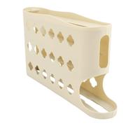 AMONIDA Organizzatore per Uova a 4 Livelli Dispenser Automatico Salvaspazio per Frigorifero e Capacità di 30 Uova Plastica 18 X 33 X 7 Cm (YELLOW)
