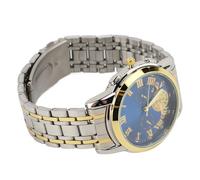 AMONIDA Orologio da Uomo D'affari Elegante Quarzo Analogico Luminoso in Acciaio Inossidabile Bicolore per Occasioni Formali da Indossare Ogni Giorno (#1)