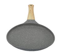 AMONIDA Padella Antiaderente in Lega di Alluminio per Cuochi Domestici - Fondo Piatto Resistente 1 Padella (20 cm)