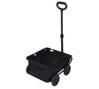 AMONIDA Passeggini per Cani per Mini Animali Domestici, Carrello per Cani Pieghevole a 4 Ruote, Carrelli della Spesa con Maniglia, Carrelli per Viaggiare, Fare Shopping, Camminare e Giocare (BLACK)
