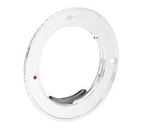 AMONIDA PB- Anello Adattatore per Obiettivi PB Mount, Comodo Indicatore di Messa a Fuoco Elettrico, Supporta la modalità AV, Materiale in Lega D'argento, Compatibile con Fotocamere EF