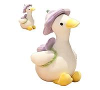 AMONIDA Peluche Piccola Papera Bambola Simpatico Cartone Animato Morbido e Soffice per Regali di Compleanno per Bambini 35 Cm Cotone PP (PURPLE)