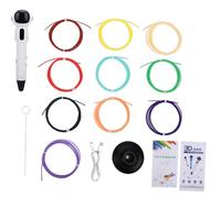 AMONIDA Penna per Stampa 3D Astronauta Wireless per Bambini, Penna per Scarabocchi a Bassa Temperatura per Arte Creativa, Strumento Artigianale Ricaricabile per il Gioco Educativo dei Bambini (WHITE)