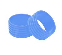 AMONIDA per Racchetta in Silicone Set da 2 Pezzi per Impugnatura della Racchetta da Tennis Assorbimento del Sudore Riutilizzabile Durevole Silicone di Alta qualità (Blue)