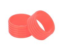AMONIDA per Racchetta in Silicone Set da 2 Pezzi per Impugnatura della Racchetta da Tennis Assorbimento del Sudore Riutilizzabile Durevole Silicone di Alta qualità (Pink)