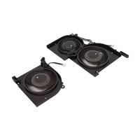AMONIDA Per Ventola di Raffreddamento GS66 Design Durevole in ABS e Alluminio Per un Raffreddamento Ottimale della GPU del Laptop Connessione a 4 Pin (Ventola CPU e GPU)