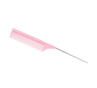 AMONIDA Pettine a Coda di Rondine in Acciaio Strumento per Parrucchieri Fini per Acconciature per Barbiere e Uso Personale 9,05 Pollici (PINK)