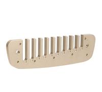 AMONIDA Pettine Parte Armonica Piccolo Strumento Musicale a 10 Fori in Lega di Alluminio per Principianti 104x31,8x5,6 Mm (GOLD)