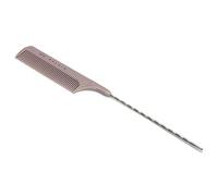 AMONIDA Pettine per Evidenziazione Pettine a Spirale Professionale a Coda di Rondine per lo Styling dei Capelli Home Salon Rosso 8,3" (GREY)