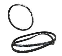 AMONIDA Pezzi di Ricambio per Auto RC Set di Cinghie Posteriori e Anteriori Durevoli per Veicoli RC XI XIS 3R in Gomma Nera 1 Set (BLACK)