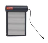 AMONIDA Porta Automatica per Pollaio Ad Energia Solare e Programmabile con Timer per Polli, Anatre, Colore Grigio