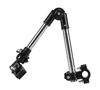 AMONIDA Portaombrello Regolabile in Acciaio Inossidabile Durevole per Passeggino/carrozzina - Ideale per la Guida Sotto la Pioggia o il Sole - Adatto Alla Sedia a Rotelle della Bicicletta (BLACK)