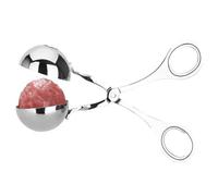 AMONIDA Pressa per Polpette in Acciaio Inossidabile, Paletta per Polpette in Acciaio Inossidabile 304 Igienica Facile da Pulire, Versatile per, di Pesce, Cake Pops, Pasta per Biscotti, Utensili da