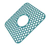 AMONIDA Protezione per Lavello Tappetino Antiscivolo in Silicone Resistente Al Calore per Scarico del Centro Lavello della Fattoria 34,5x29,5 Cm (GREEN)
