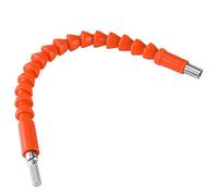 AMONIDA Punte Ad Albero Flessibile Collegamento per Cacciavite Durevole con Codolo Esagonale da 1/4" per Spazi Ristretti con Lunghezza di 290 Mm Rosso (Asta flessibile in plastica arancione)