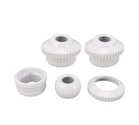 AMONIDA Raccordo di Ingresso del Bulbo Oculare a Flusso Direzionale 3 Pezzi Ugello a Getto di Ritorno dell'Acqua Durevole per Il Relax della Piscina Uscita da 19 Mm