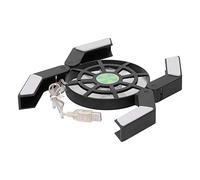 AMONIDA Raffreddatore per Laptop Supporto Pieghevole USB con Ventola di Grandi Dimensioni Efficiente per Un'efficace Dissipazione del Calore per Laptop Bianco (BLACK)