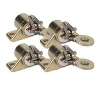 AMONIDA Resistente Chiusura per Porta Dell'armadio Accessori Vintage in Lega di Zinco per Cucine e Armadi Oro 4 Pezzi (GOLD)