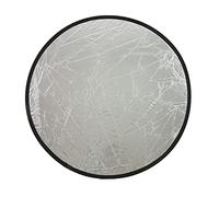 AMONIDA Riflettore Fotografico Rotondo Color Argento e Oro con Riempimento di Luce Soffusa per Ritratti e Riprese in Esterni - 1 Mini Riflettore (30 cm)