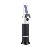 AMONIDA Rifrattometro Brix Portatile, Tester per Zucchero in Alluminio Leggero per Misurare il Grado Brix e il Peso Specifico di Birra, Vino e Succhi