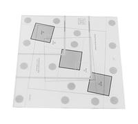 AMONIDA Righello per Quilt per Baita in Legno Righello per Quilting in Acrilico Trasparente Strumento di Rifinitura Antiscivolo con Segni di Facile Lettura, Ideale per Cucito Fai-da-te, (6 pollici)