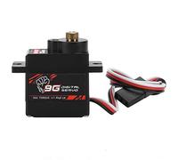 AMONIDA S0009M Servo Digitale con Ingranaggi in Metallo, Servo Ad Alta Efficienza, Digitale a Basso Rumore con Ingranaggi in Metallo, Ideale per Auto RC 1/24, Ala Fissa, Aereo Condotto e Barca