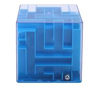 AMONIDA Salvadanaio Puzzle Labirinto per Bambini Divertente Esperienza di Risparmio Interattiva Scatola del Tesoro in Plastica da 8,5 Cm (BLUE)