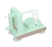 AMONIDA Sbuccia Mele con Design in Acciaio Inossidabile (GREEN) | Funzionamento manuale, Peeling efficiente, Materiale ABS leggero, Compatibile con vari frutti