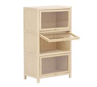 AMONIDA Scaffale per Casa delle Bambole 1/12, Scaffale per Libreria in Legno per Casa delle Bambole con Ampio Spazio per la Decorazione dei Mobili della delle, Adatto per Bambini, 7x4x12,2 Cm