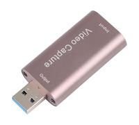 AMONIDA Scheda di Acquisizione Video Lega di Alluminio HD 1080P con Interfaccia USB per Formazione di Gioco in Streaming Live