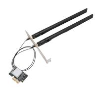 AMONIDA Scheda di Rete 5G Adattatore WiFi Dual Band PCIe 867Mbps per PC con Bluetooth 4.1 e Installazione Semplice (Antenna staccabile)