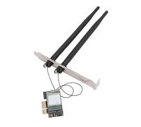 AMONIDA Scheda di Rete 5G Adattatore WiFi Dual Band PCIe 867Mbps per PC con Bluetooth 4.1 e Installazione Semplice (Antenna collegabile)