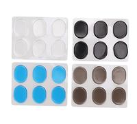 AMONIDA Set Ammortizzatori per Batteria, Silicone di Alta qualità per il Controllo del Rumore Nella Pratica, 4 Set con 24 Cuscinetti - Multicolore