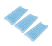 AMONIDA Set di 3 Vassoi per Cubetti di Ghiaccio, Stampo per Cubetti di Ghiaccio in Plastica a Tenuta Stagna per Whisky, caffè e Cocktail, 36, Materiale per Uso alimentare. (BLUE)