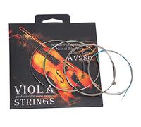 AMONIDA Set di 4 Corde Professionali per Viola con Nucleo in Acciaio per Viole da 14"-16", Resistenti e Facili da Usare, Ideali per gli Amanti della Viola, Corde Avvolte in Lega di Nichel-argento,