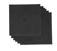 AMONIDA Set di 6 Coperture per Fornello a Gas, Antiaderenti, in PTFE, per, Resistenti All'olio e Facili da Pulire, 27 X 27 Cm, Colore