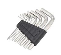 AMONIDA Set di 8 Chiavi a Brugola, Strumento Esagonale Durevole per la Regolazione della Chitarra, Chiavi per Truss Rod in Metallo, 1,5-6 Mm