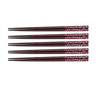 AMONIDA Set di Bacchette in Legno Riutilizzabili, 22,5cm Utensile da | Materiale ecologico, impugnatura antiscivolo, facile per i principianti