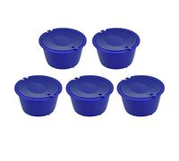 AMONIDA Set di Capsule di caffè Riutilizzabili da 50 Ml con Misurino per Macchine da caffè, Perfette per la Casa e il Bar (Blu 132,5x8x2 cm/52,17x3,15x0,79 pollici)