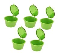 AMONIDA Set di Capsule di caffè Riutilizzabili da 50 Ml con Misurino per Macchine da caffè, Perfette per la Casa e il Bar (GREEN)